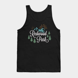 Redwood California National Park Retro Vintage Tank Top